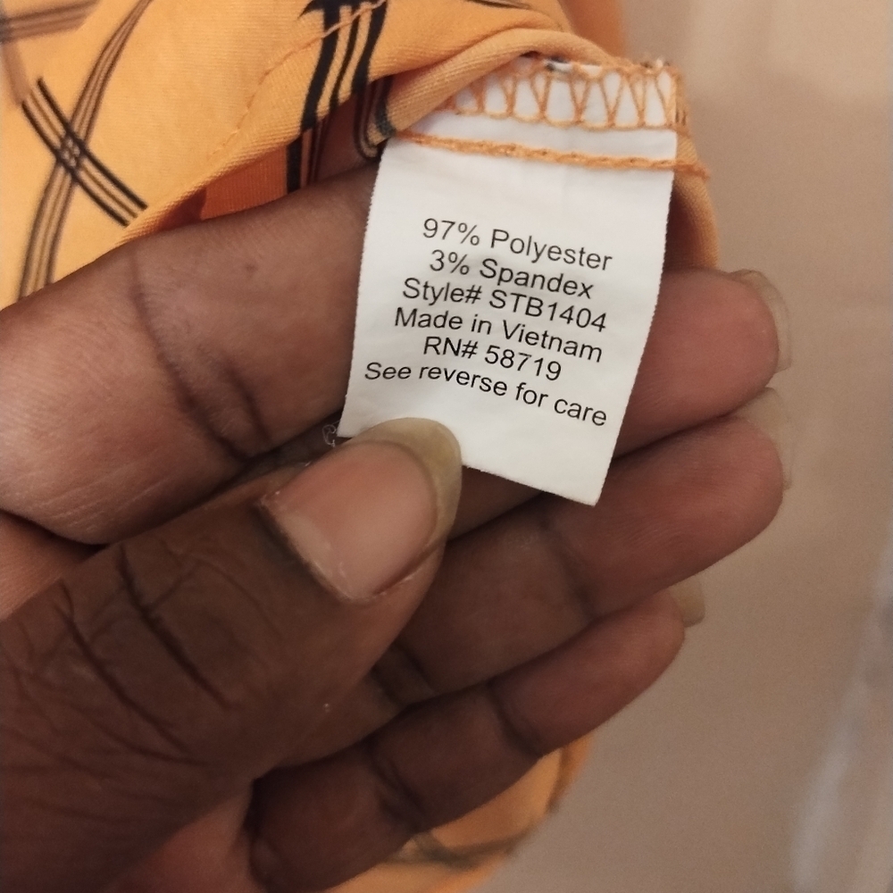 Notations Yellow/ Black Window Pane Button Down P… - image 3